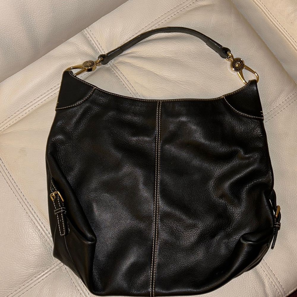 Large Black leather Dooney Bourke.